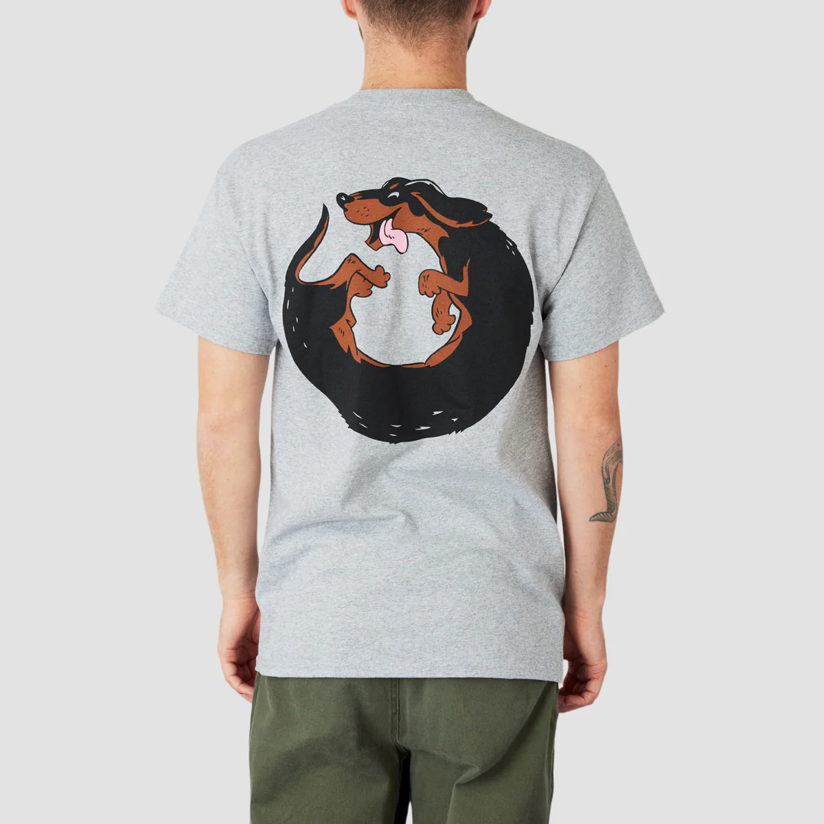 Rollersnakes Leo T-Shirt Grey - Image 2