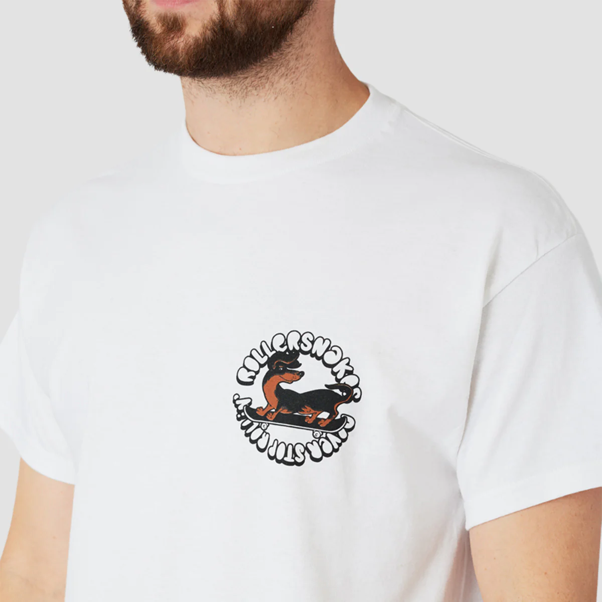 Rollersnakes Leo T-Shirt White - Image 3