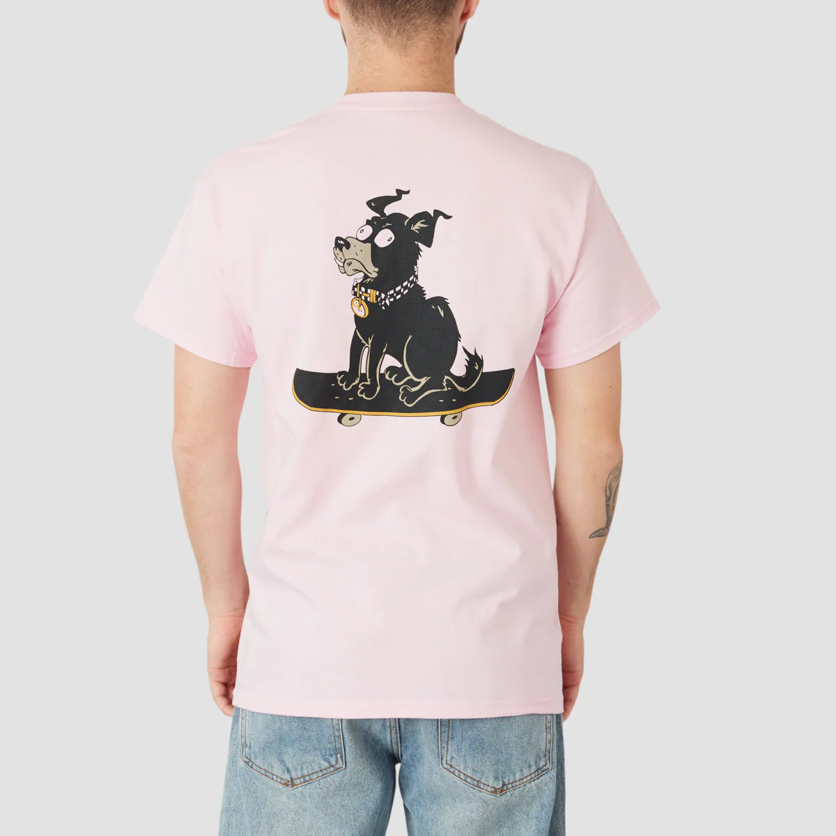 Rollersnakes Rory T-Shirt Light Pink - Image 3