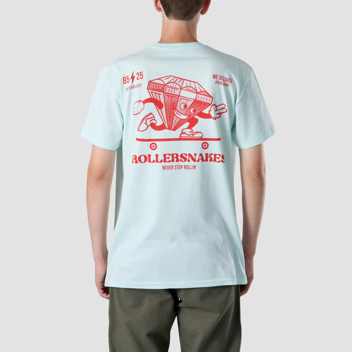 Rollersnakes Ruby Guy T-Shirt Seafoam