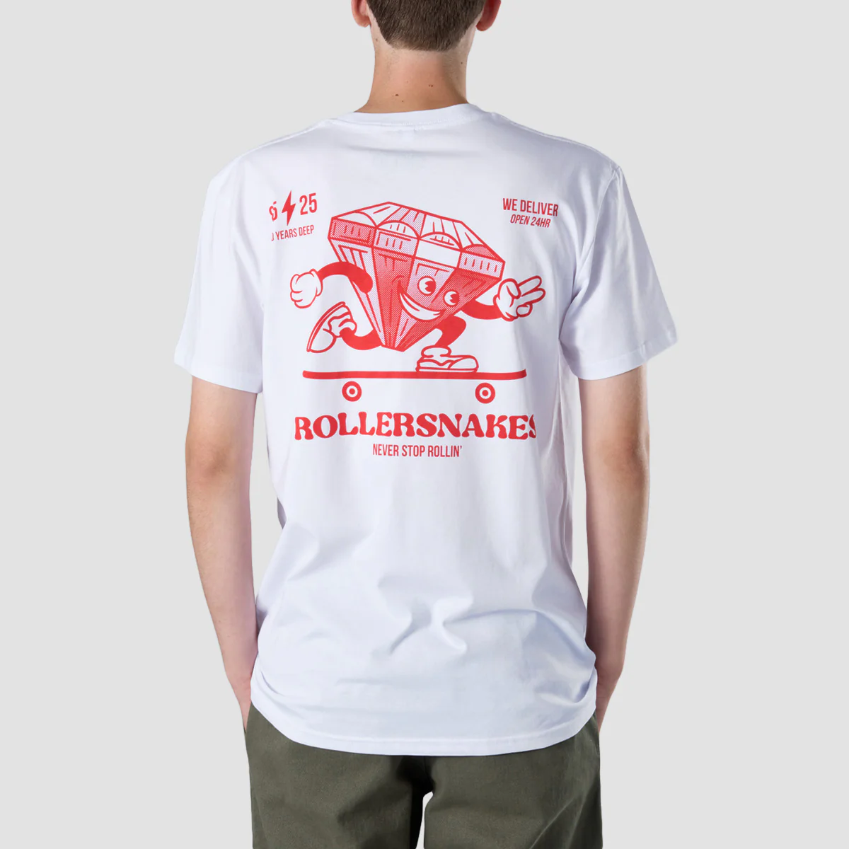 Rollersnakes Ruby Guy T-Shirt White