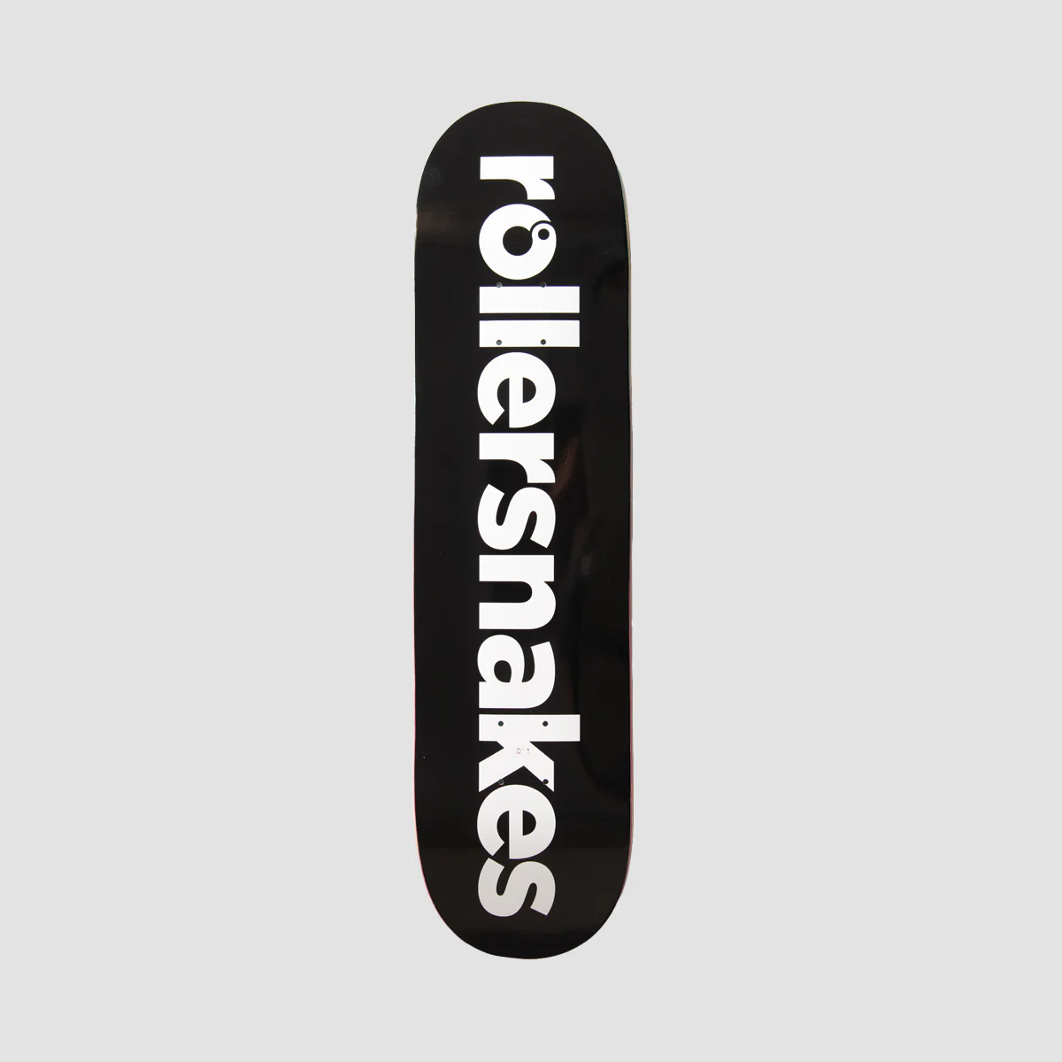 Rollersnakes WordMark Skateboard Deck Black/White - 8.25"