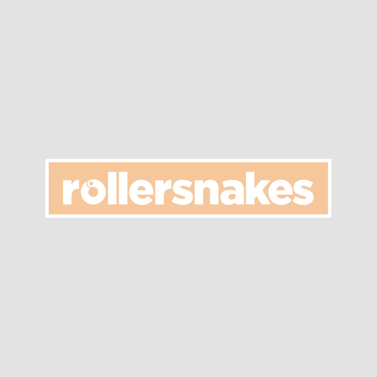 Rollersnakes WordMark Sticker Peach Fuzz 200x41mm
