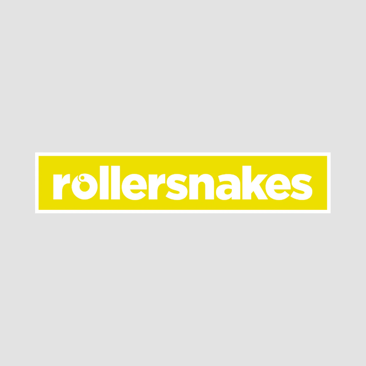 Rollersnakes WordMark Sticker Super Lemon 200x41mm