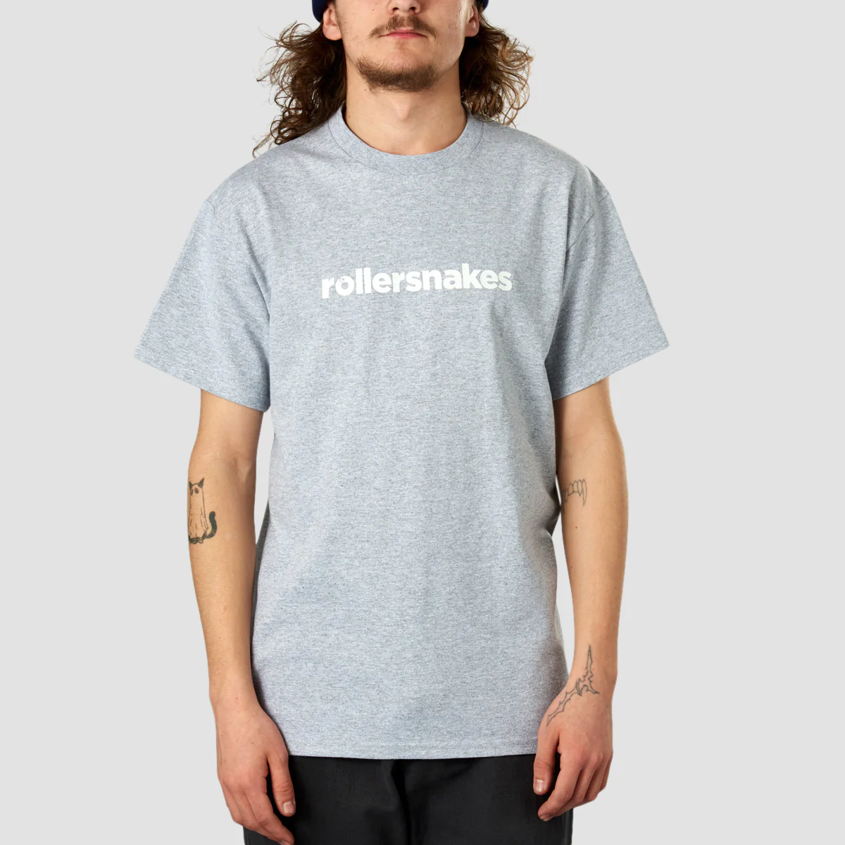 Rollersnakes WordMark T-Shirt Heather Grey