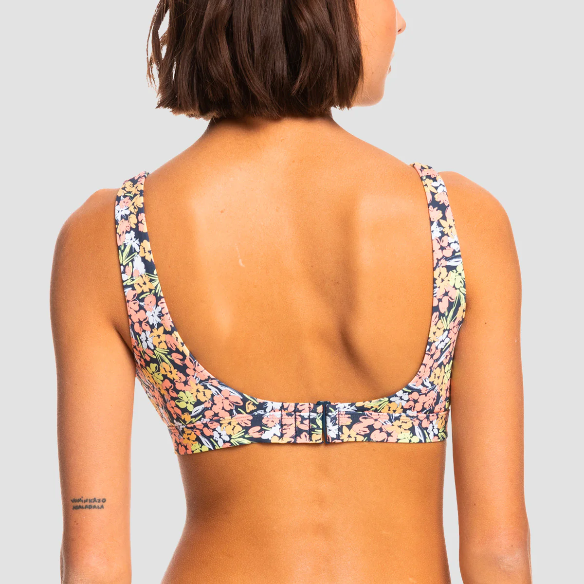 Roxy Beach Classics Elongated Bikini Top Mood Indigo Ditsy Love - Womens - Image 2