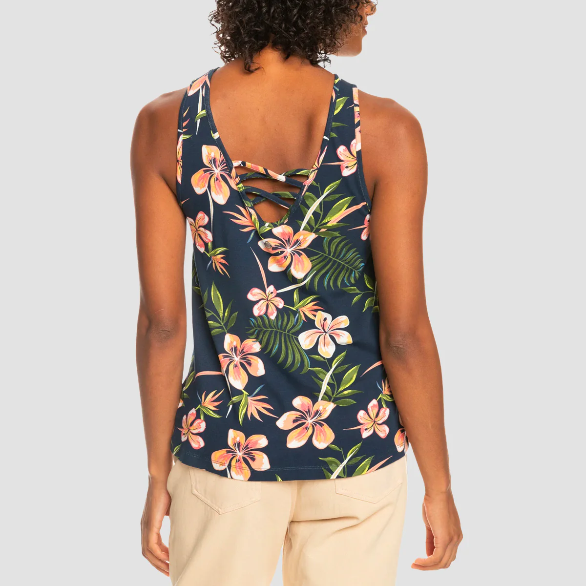 Roxy Better Than Ever Printed Top Mood Indigo Tropical Depth - Womens - Image 2