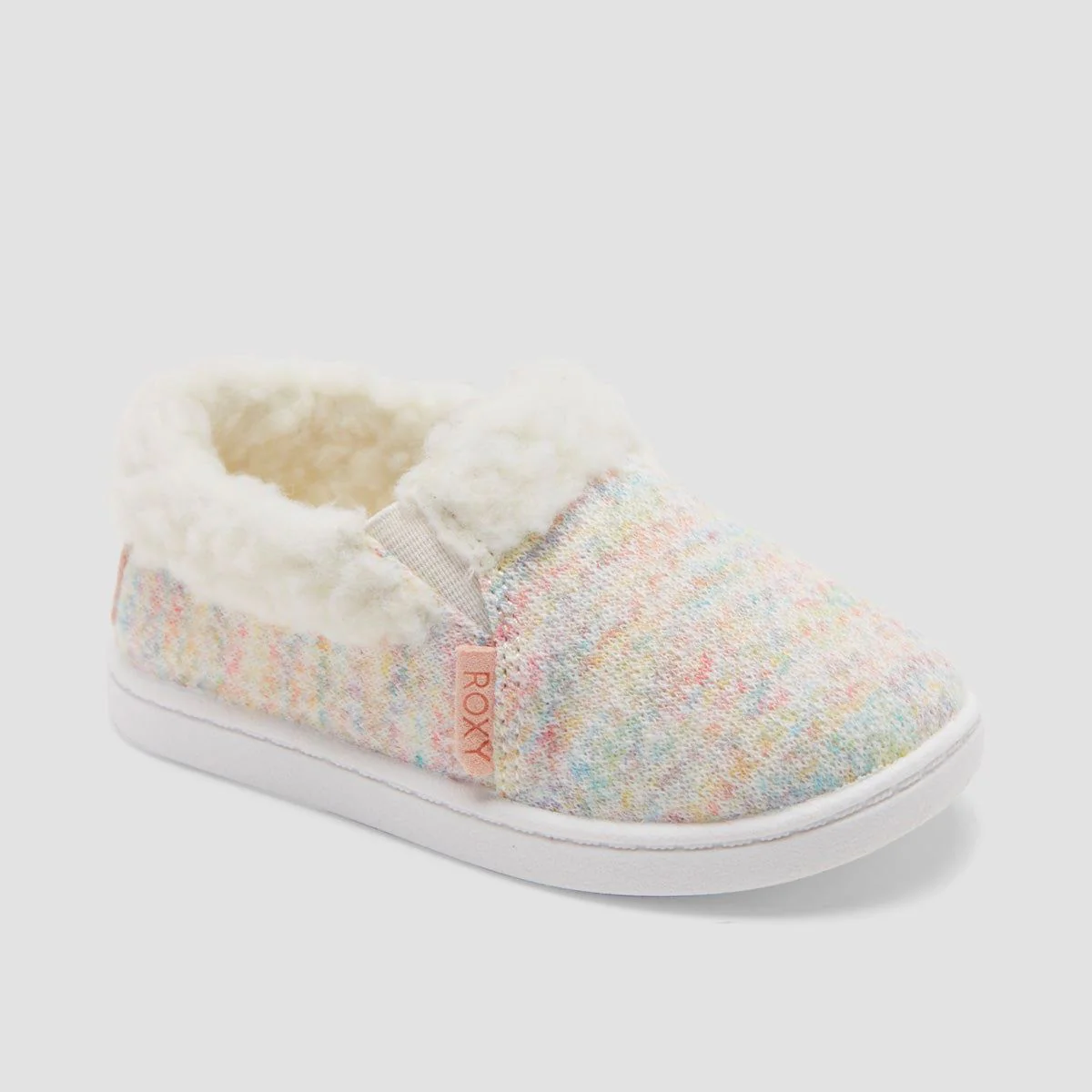 Roxy Cloud Cozy Toddler Slip-Ons Shoes - Oatmeal Heather - Girls - Image 2