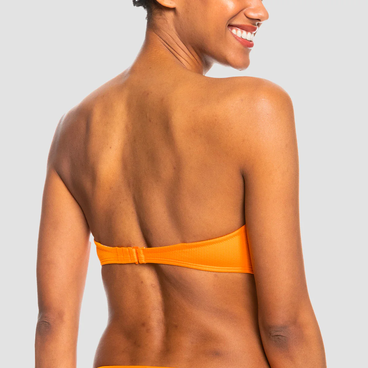 Roxy Colour Jam Bandeau Bikini Top Tangelo - Womens - Image 3