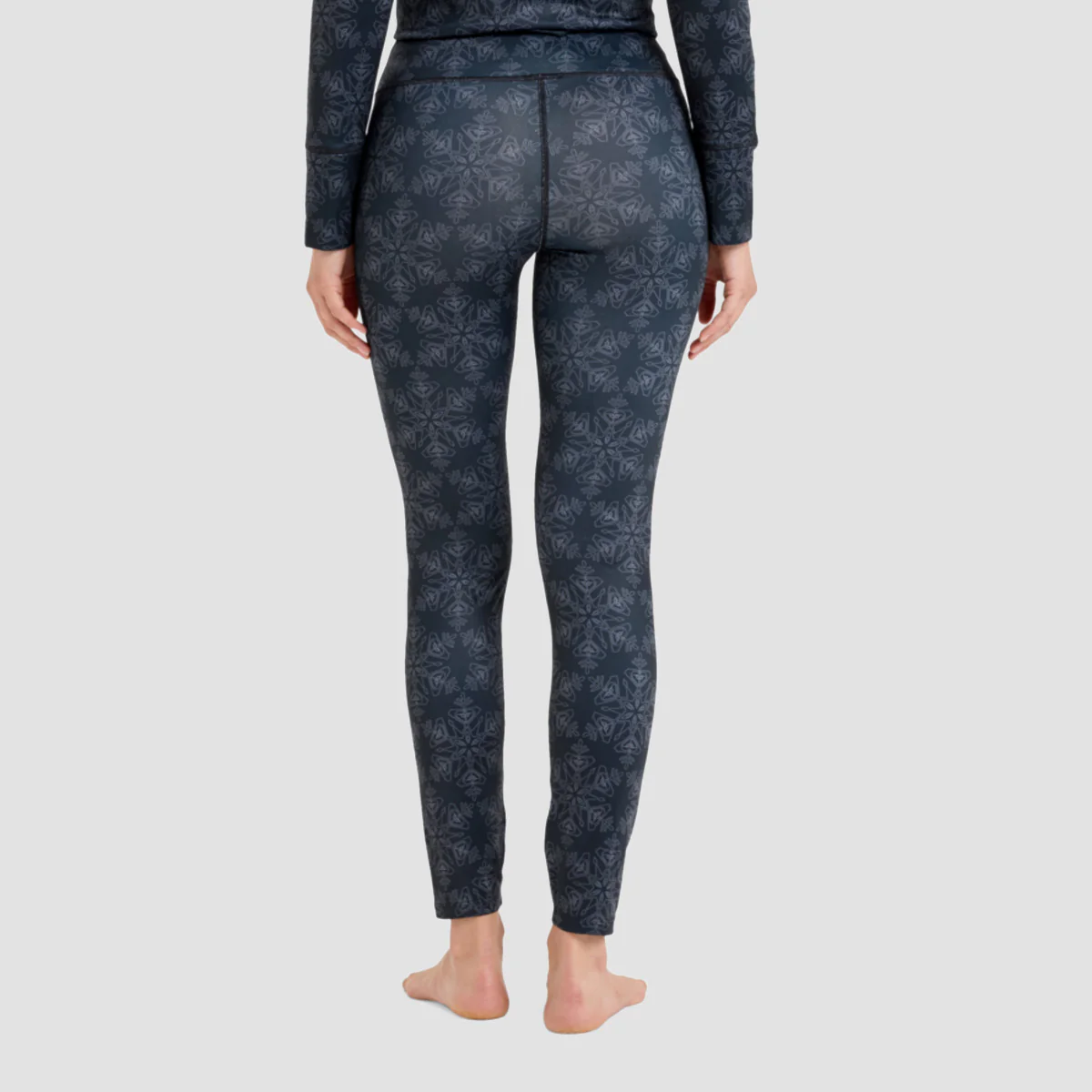 Roxy Daybreak Brushed Baselayer Pants True Black Snowflakes - Womens - Image 2
