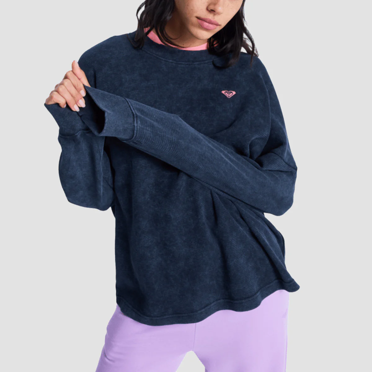 Roxy Eastside Midweight Longsleeve T-Shirt Anthracite - Womens - Image 2