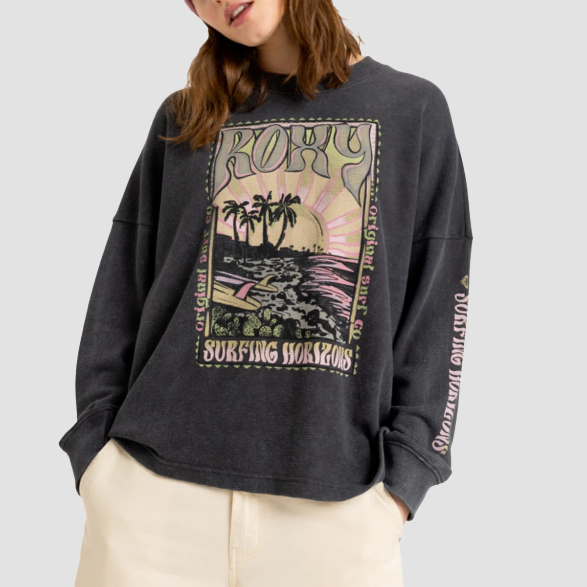 Roxy Eastside Midweight Longsleeve T-Shirt Phantom - Womens