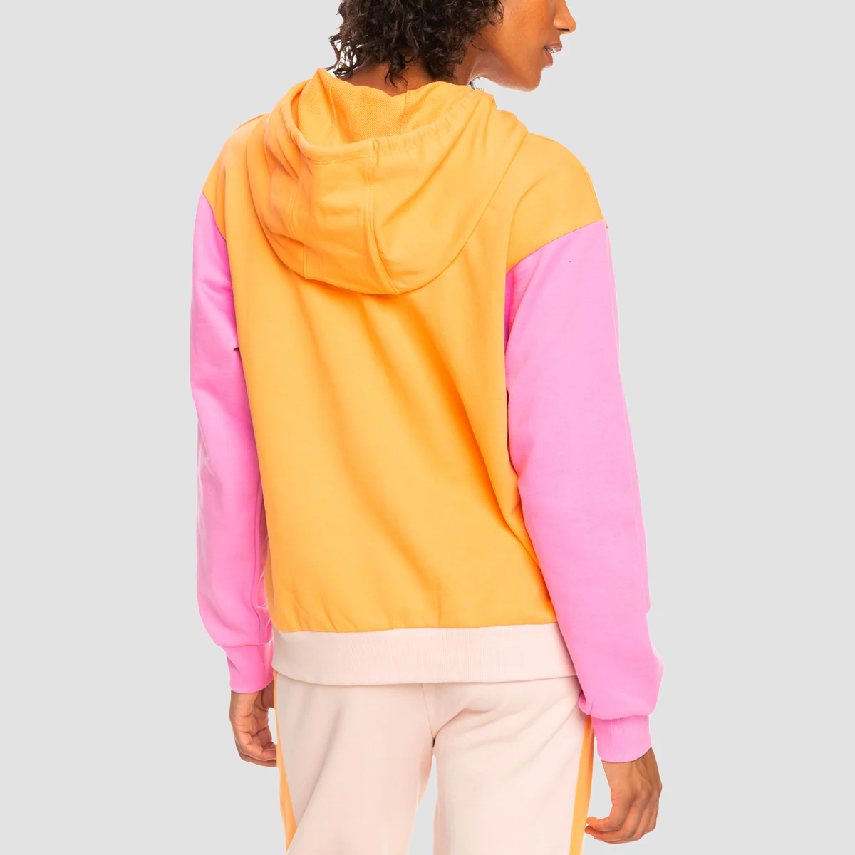 Roxy Essential Energy Pullover Hoodie Mock Orange - Womens - Image 2