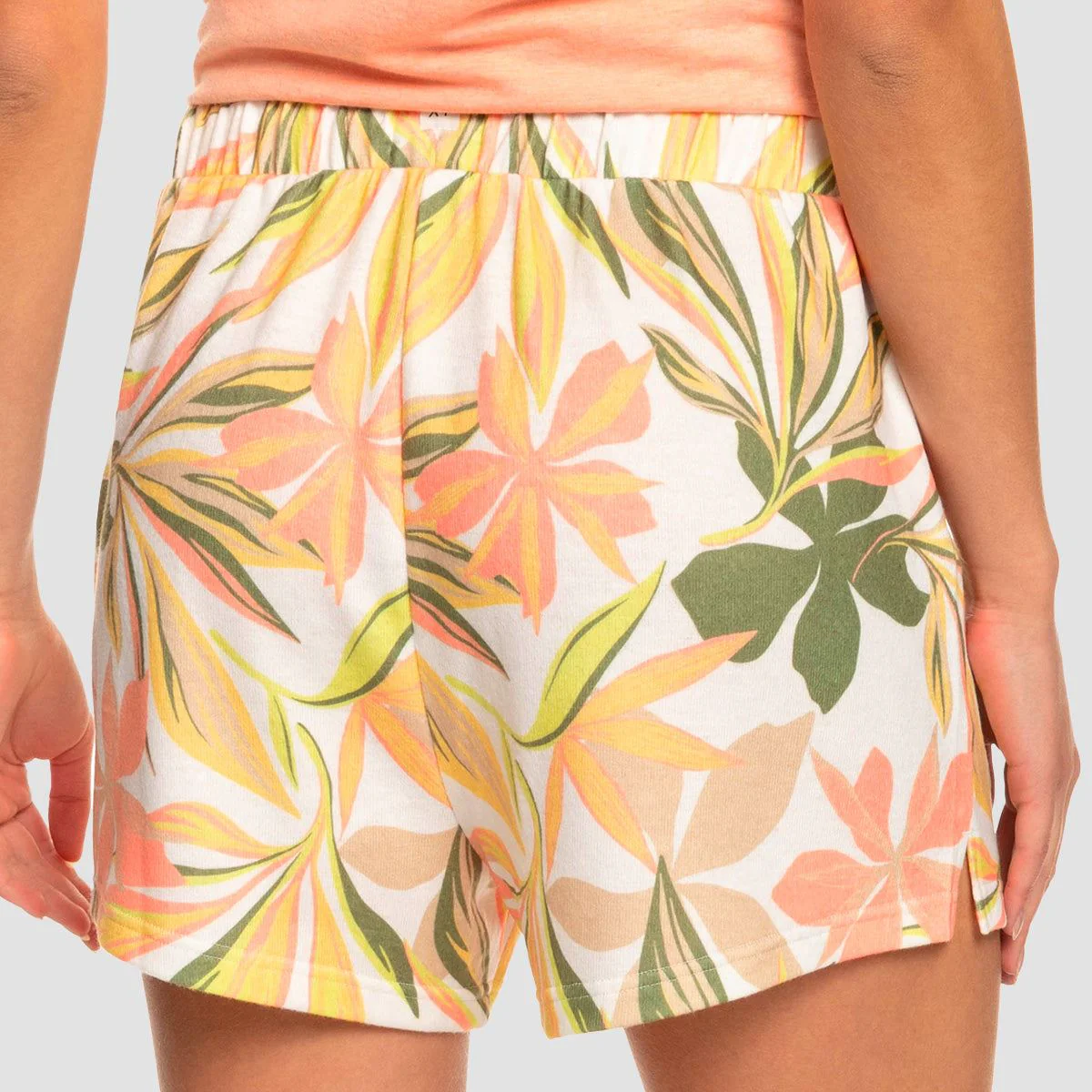 Roxy Fool For Love Cosy Lounge Shorts Snow White Subtly Salty Multi - Womens - Image 3