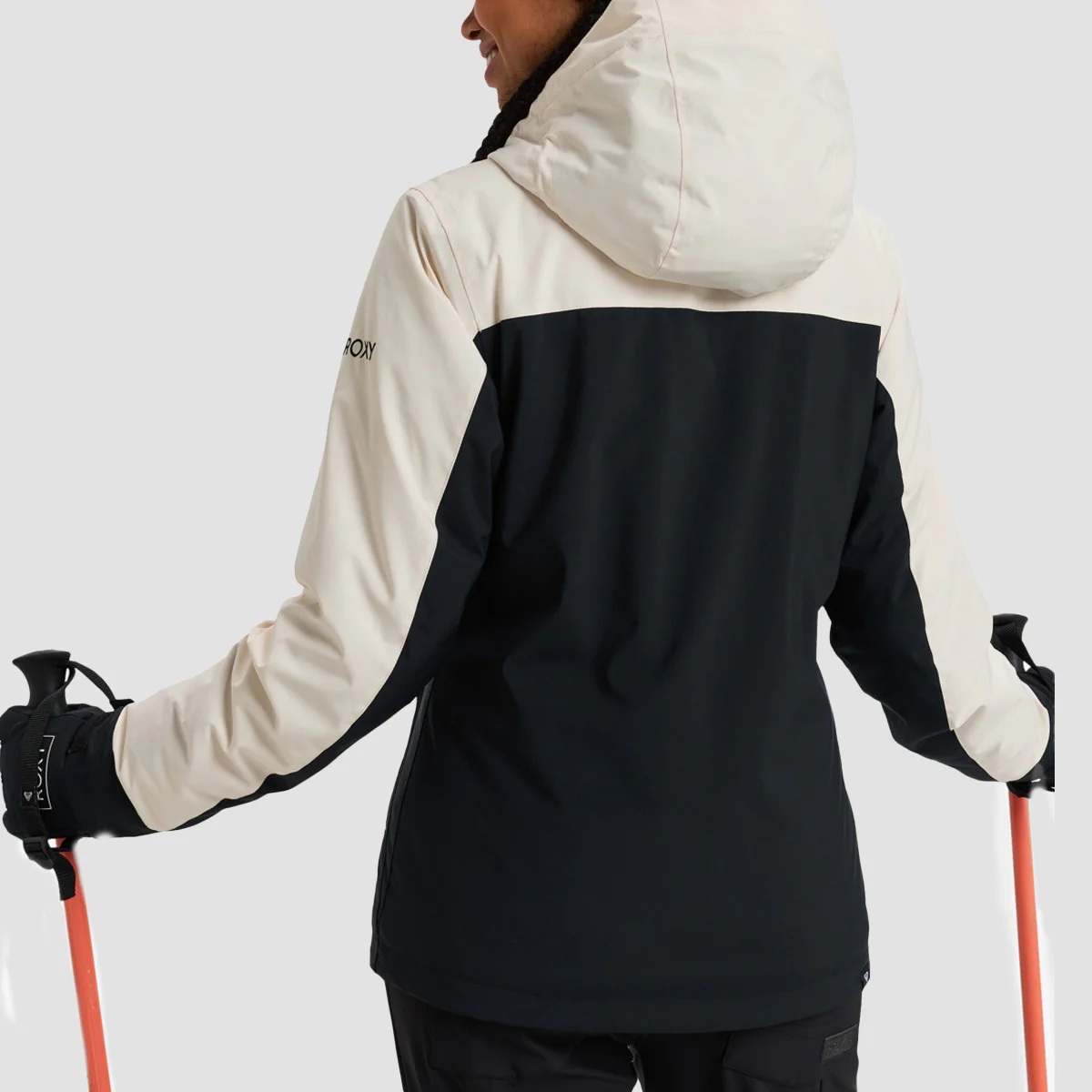 Roxy Free Jet Block 10K Snow Jacket Buttercream - Womens - Image 3