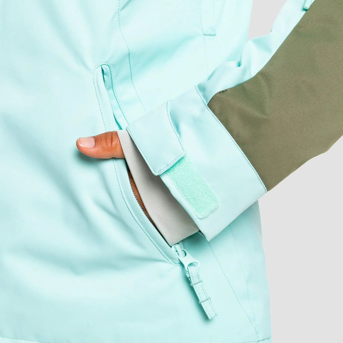 Roxy Free Jet Block 10K Snow Jacket Fair Aqua - Womens - Image 3