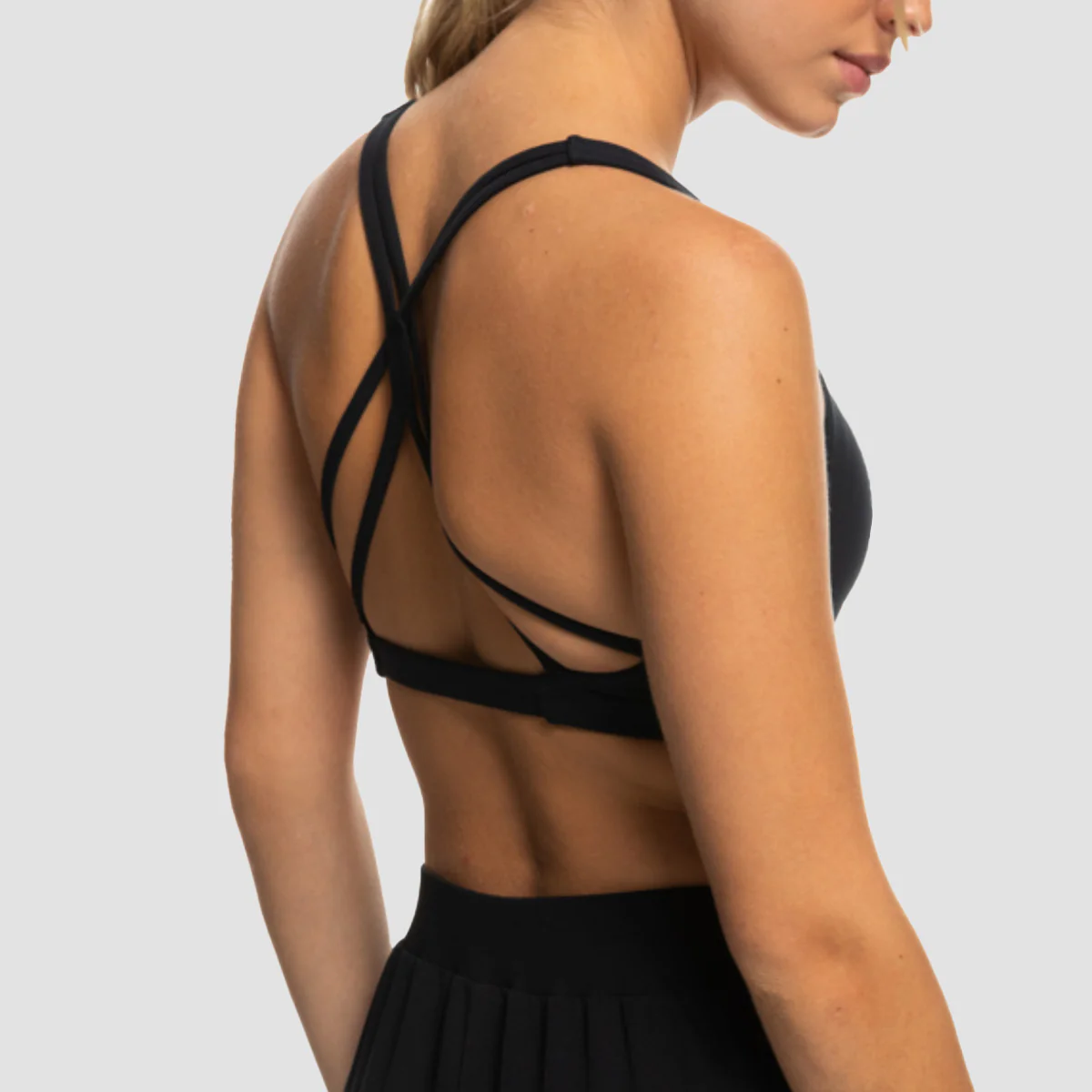 Roxy Heart Into It Sports Bra Anthracite - Womens - Image 2