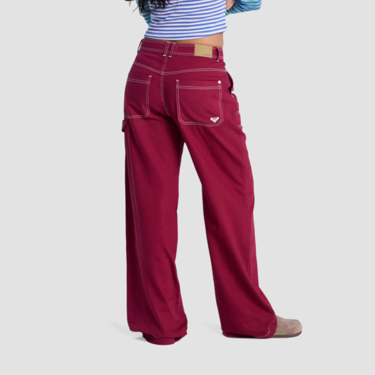 Roxy Howling Rails Carpenter Pants Rhododendron - Womens - Image 2