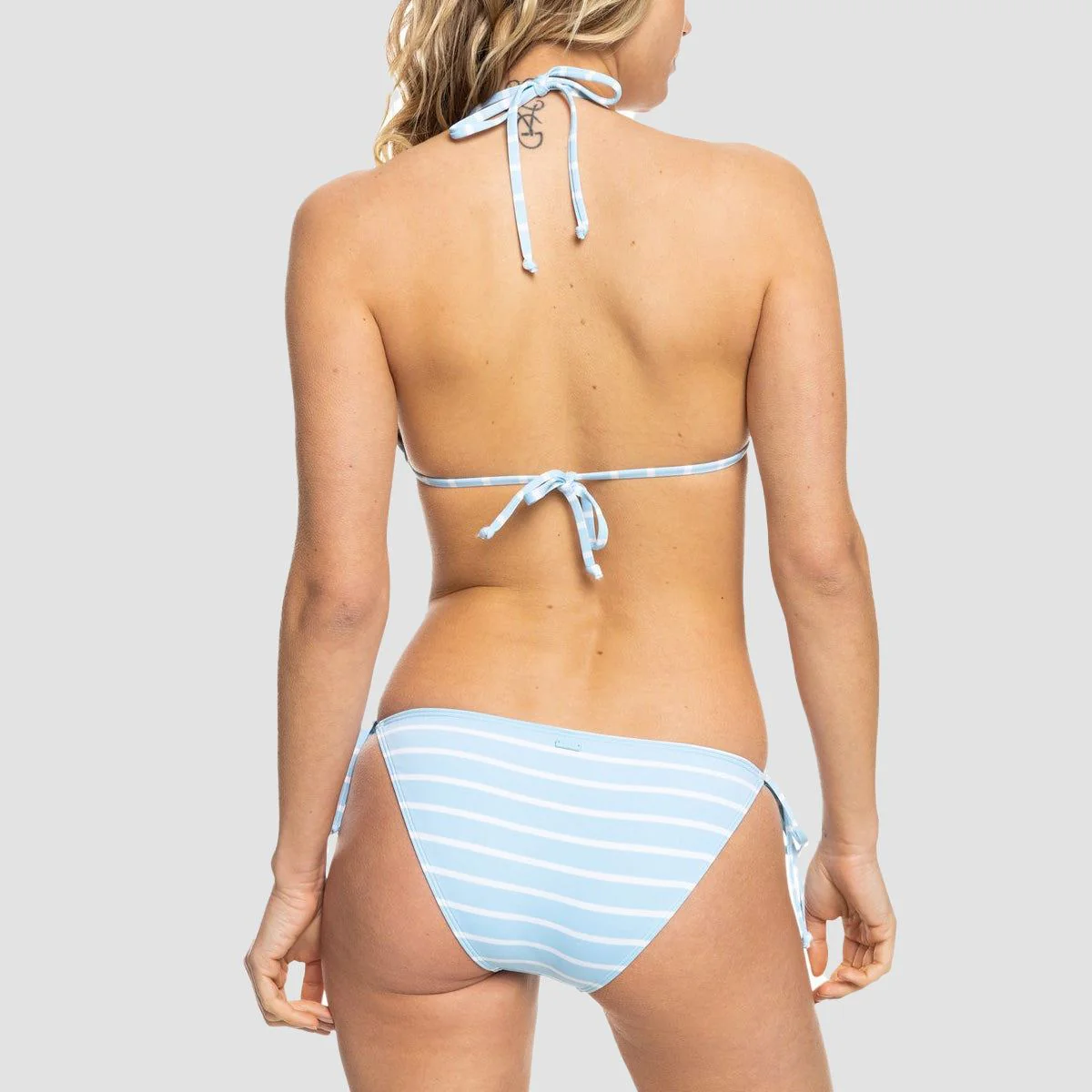 Roxy Into the Sun Tiki Bikini Set Cool Blue S Linea Stripe - Womens - Image 2