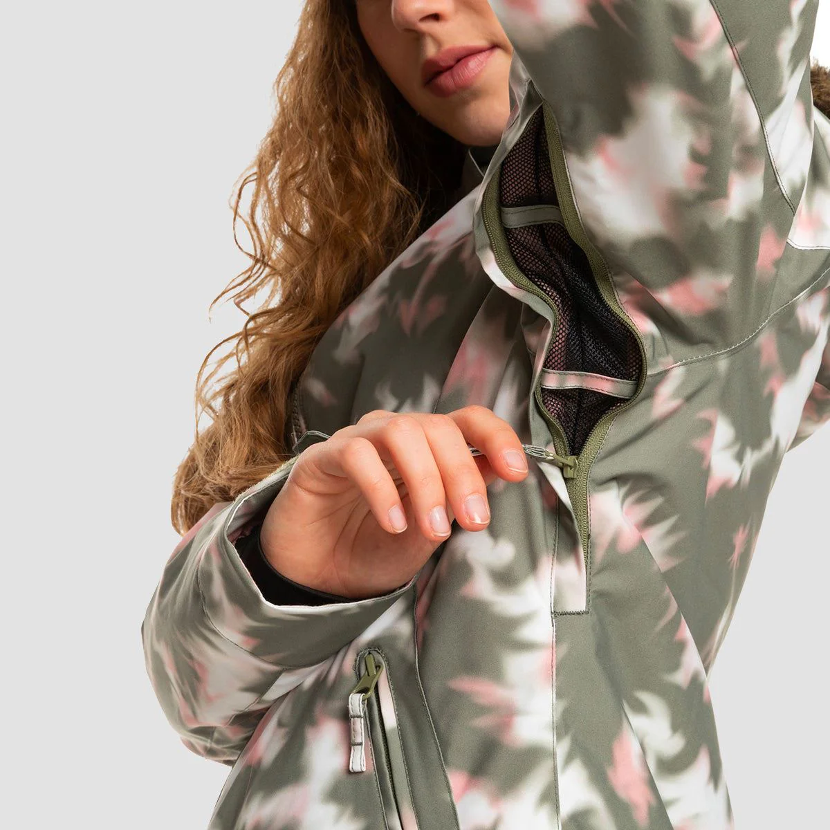 Roxy Jet Ski 10K Snow Jacket Deep Lichen Green Nimal - Womens - Image 4