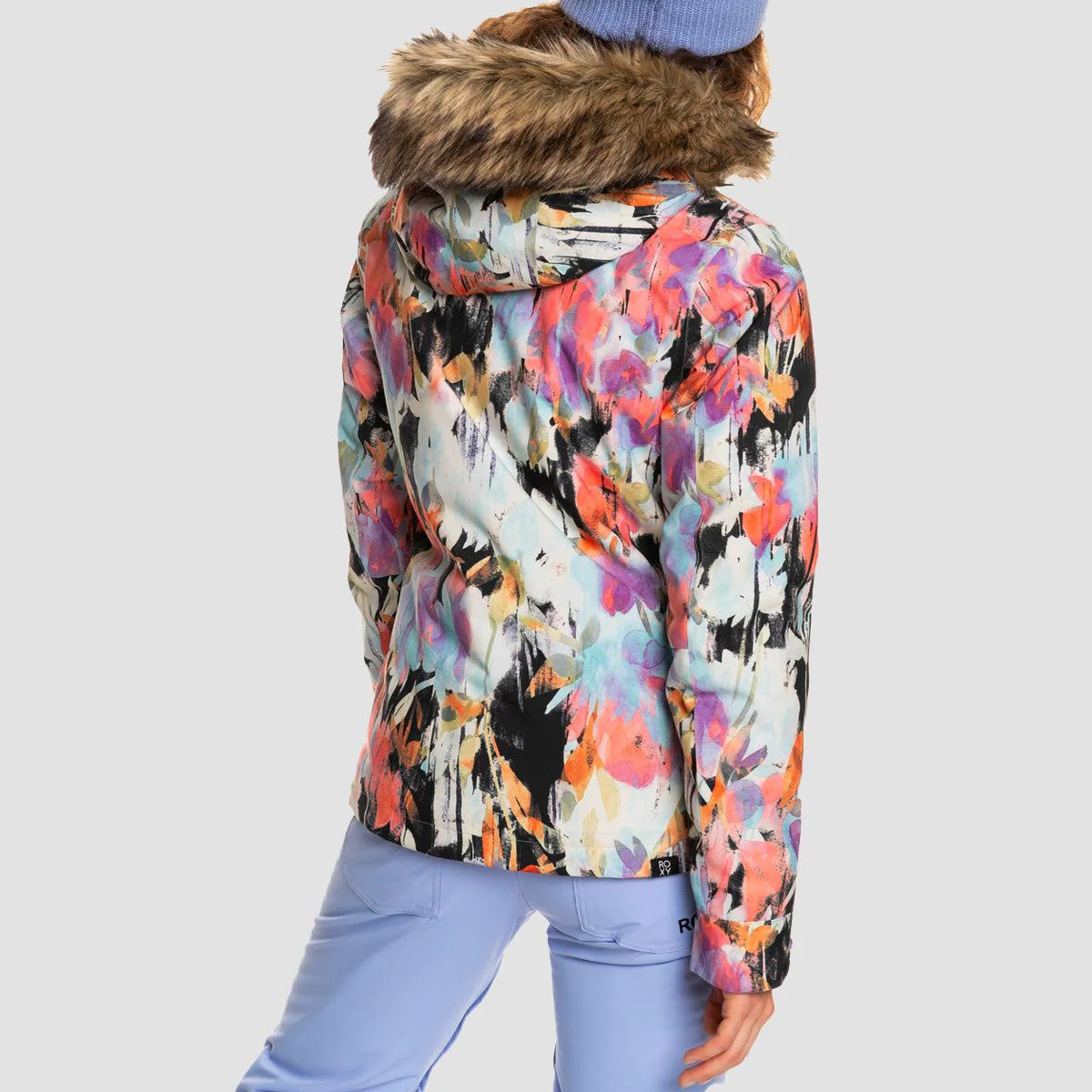 Roxy Jet Ski 10K Snow Jacket True Black Tenderness - Womens - Image 3
