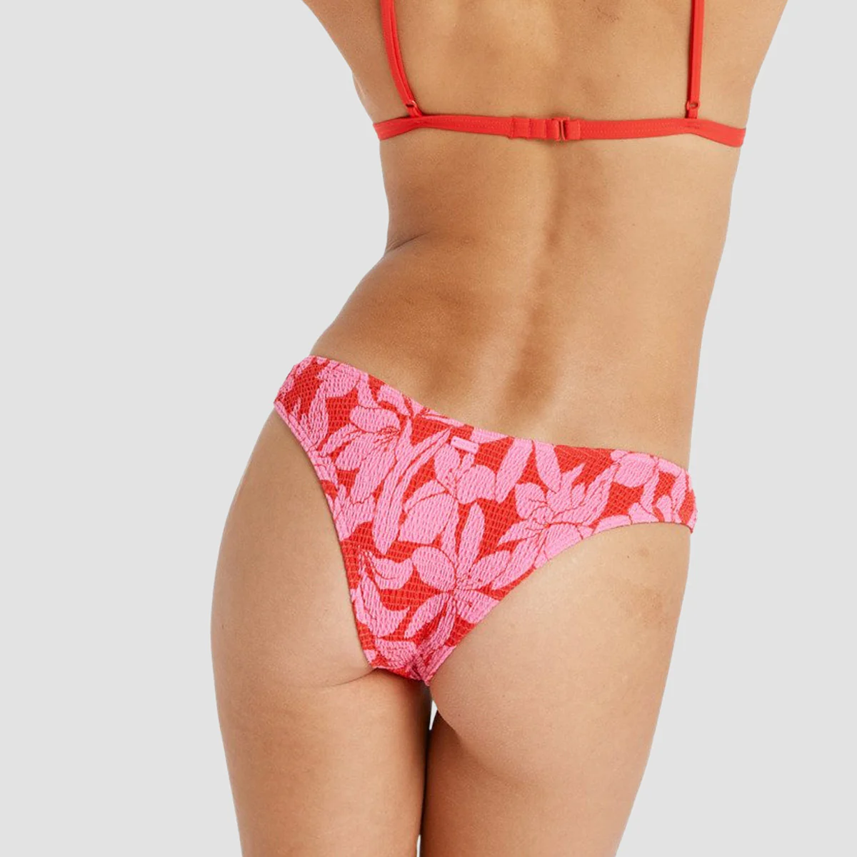 Roxy Khloe Cheeky Bikini Bottoms Tomato Klaeido - Womens - Image 2