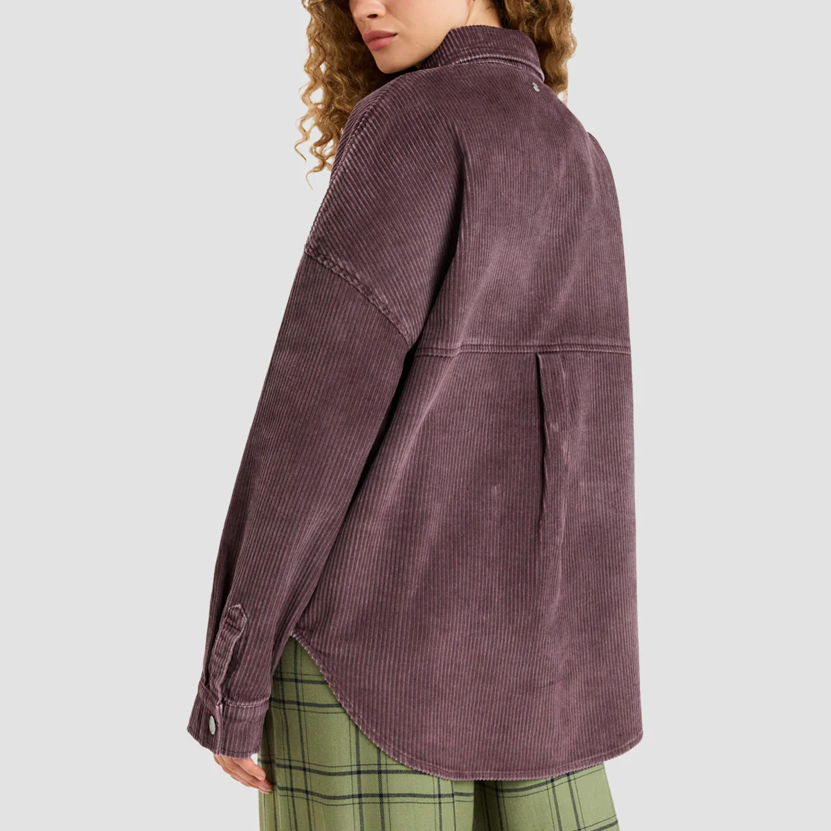 Roxy Kick Back Washed Oversized Corduroy Jacket Huckleberry - Womens - Image 2