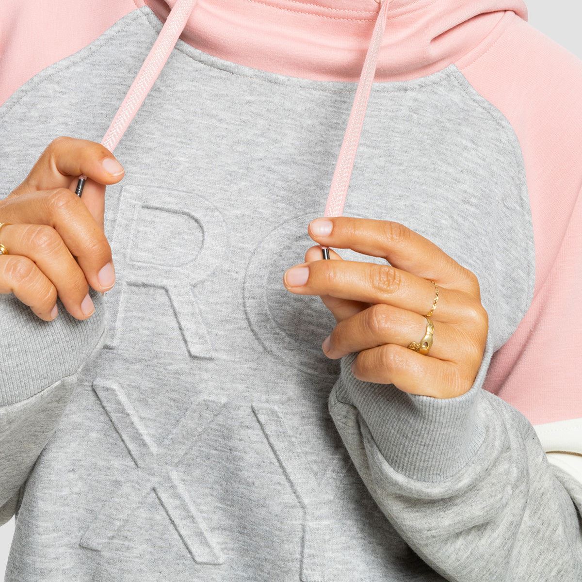 Roxy Liberty Pullover Hoodie Heather Grey - Womens - Image 3