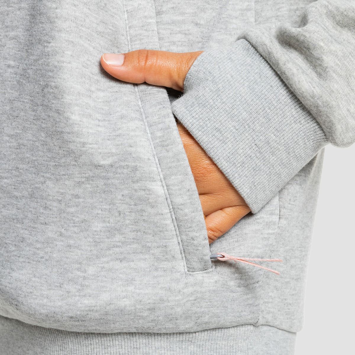 Roxy Liberty Pullover Hoodie Heather Grey - Womens - Image 4