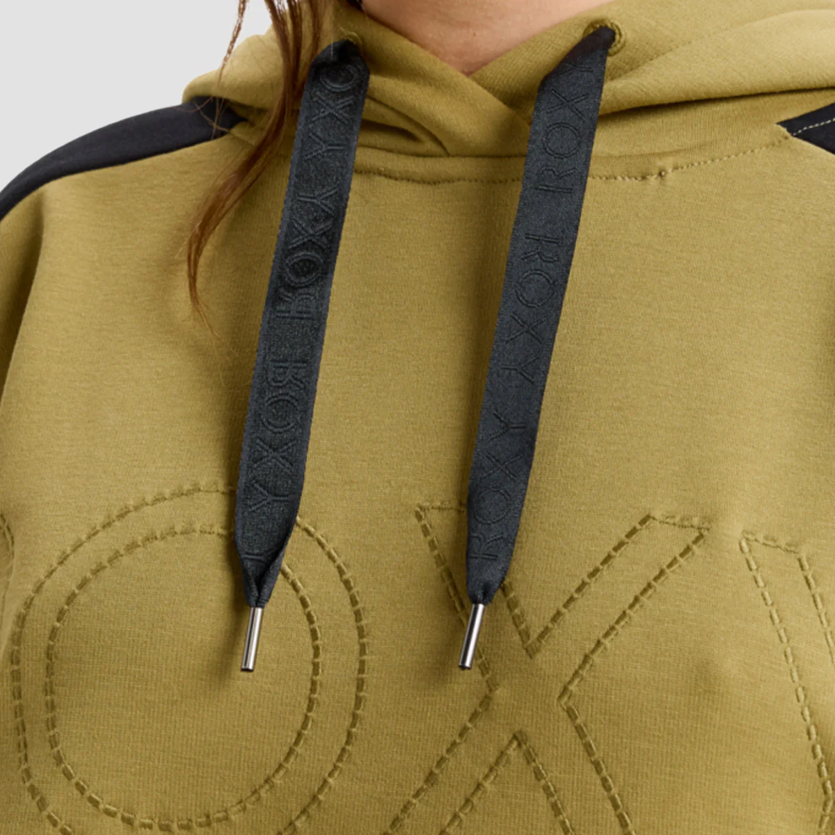Roxy Liberty Snow Pullover Hoodie True Black - Womens - Image 3