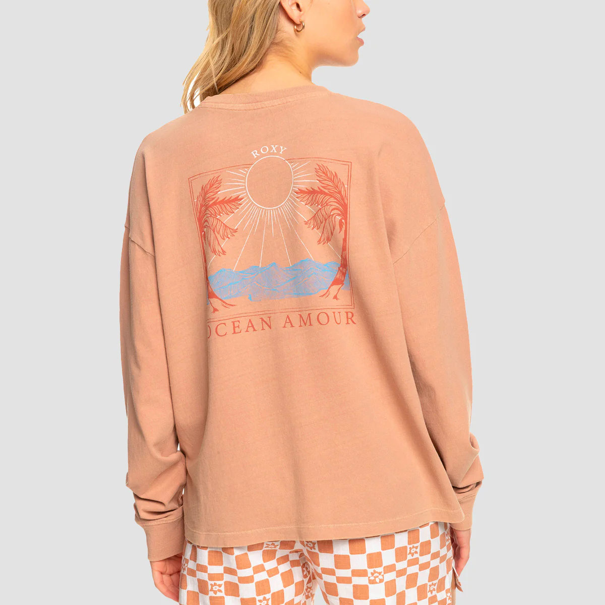 Roxy Love Sunset Longsleeve T-Shirt Cork - Womens - Image 2