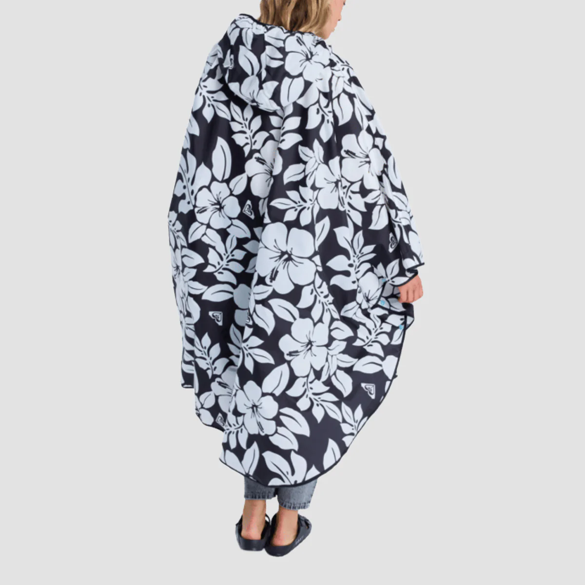 Roxy Midnight Rain Poncho Anthracite The Big Mo - Womens - Image 2