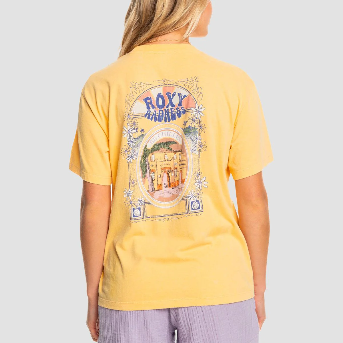 Roxy Moonlight Sun B T-Shirt Flax - Womens - Image 2