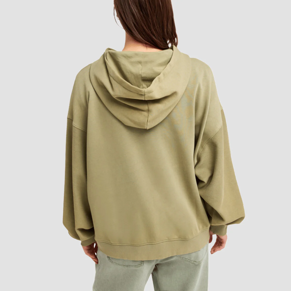 Roxy Power Of Nature Pullover Hoodie Oil Green - Womens - Image 2