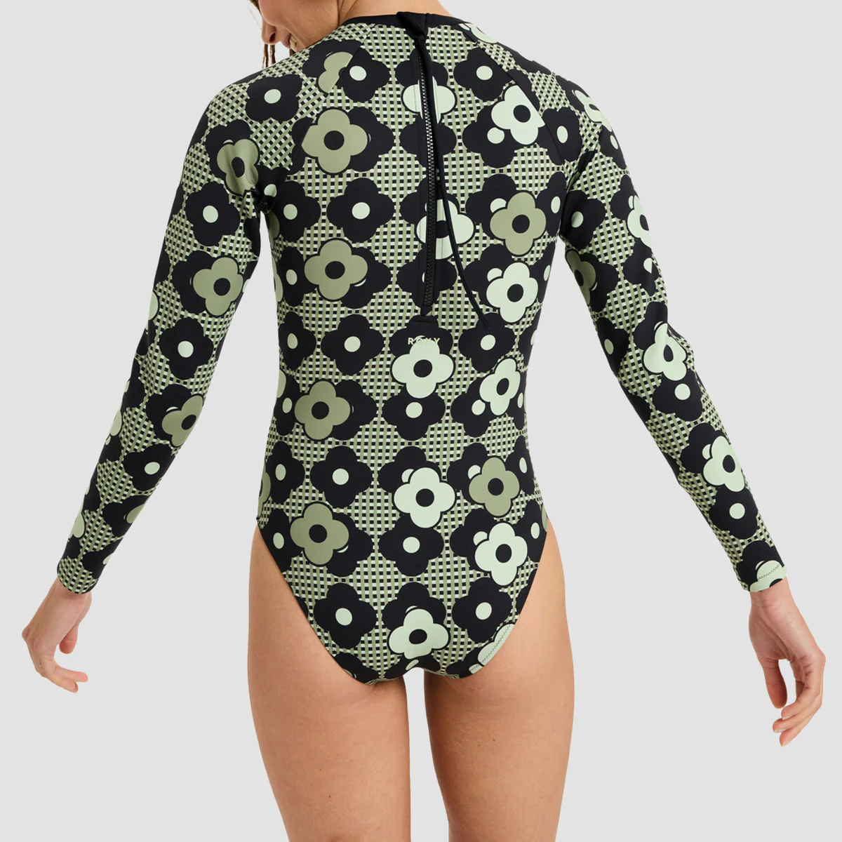Roxy Pro The Overhead Active Longsleeve Back Zip One-Piece Swimsuit Anthracite Roxy Pro - Womens - Image 2