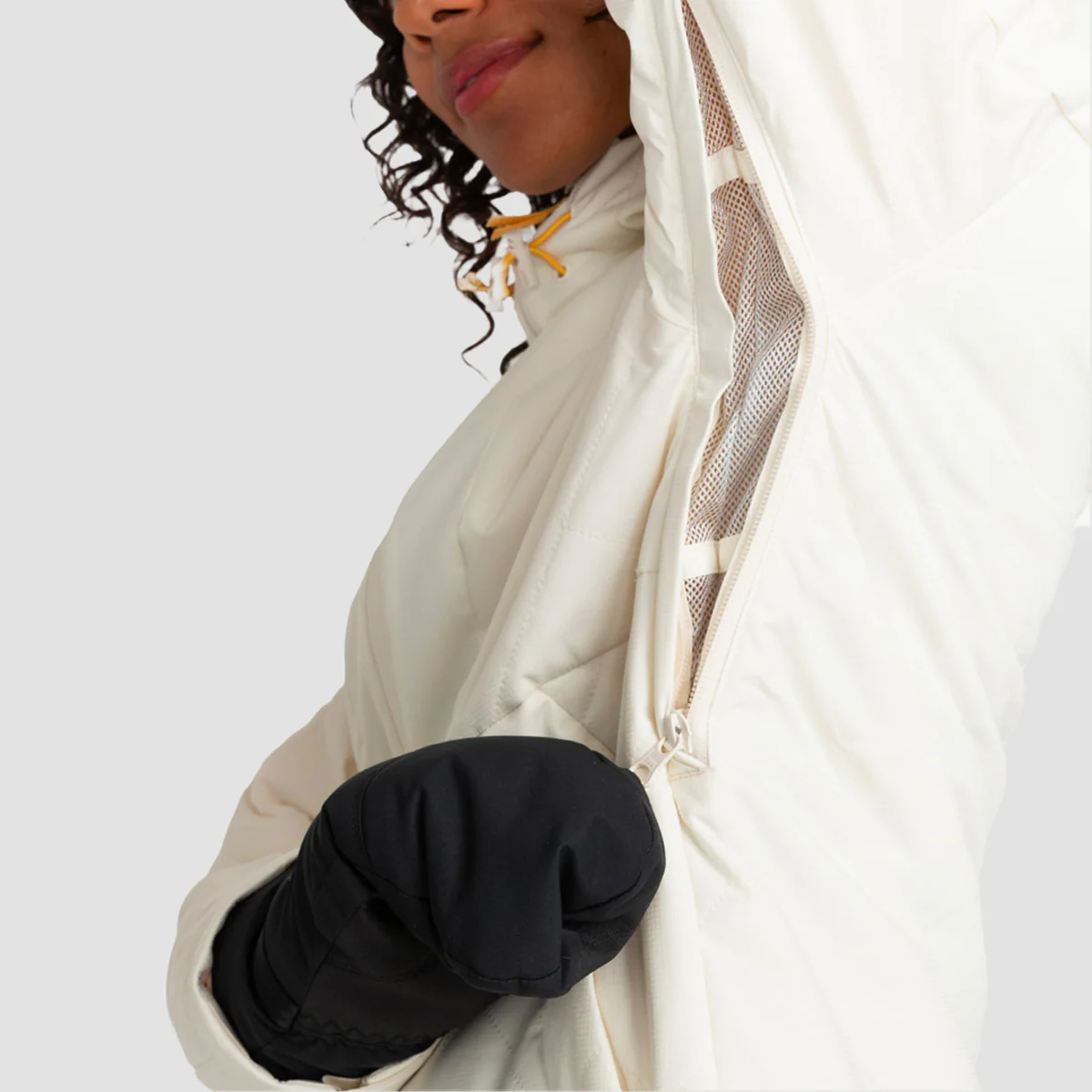 Roxy Radiant Lines 10K Overhead Snow Jacket Egret - Womens - Image 4