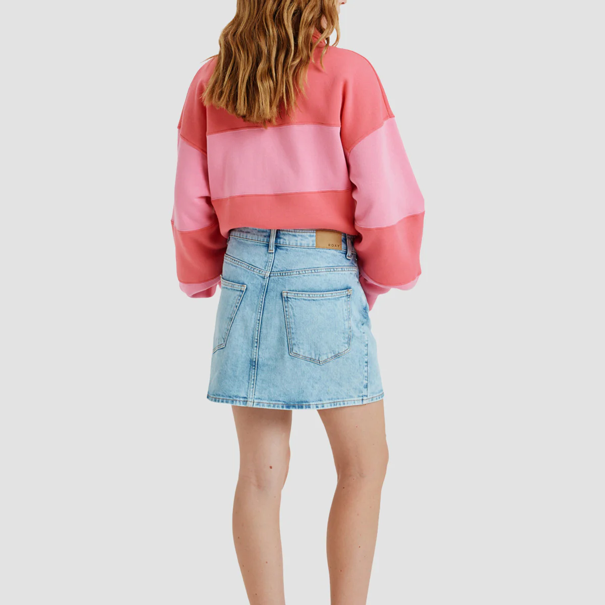 Roxy Rain Mini Denim Skirt Beau Blue - Womens - Image 2