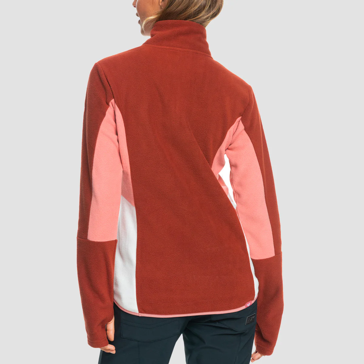 Roxy Sayna Half Zip Technical Fleece Smoked Paprika - Womens - Image 2