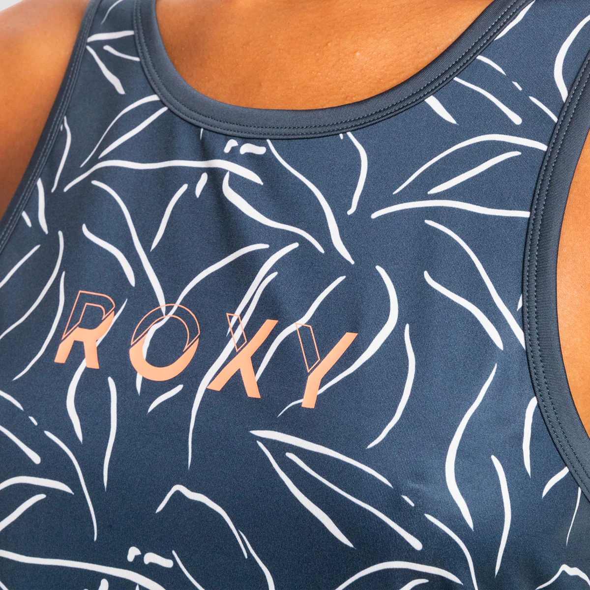 Roxy Sing For ME Sports Vest Mood Indigo Tropical Mood - Womens - Image 2