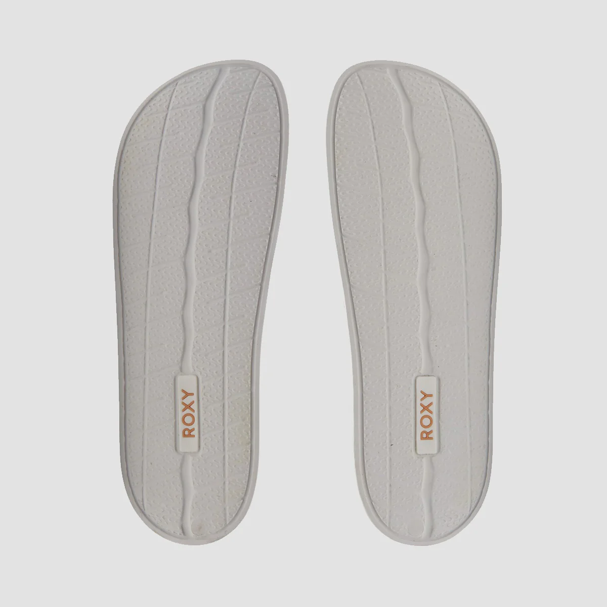 Roxy Slippy Printed Slides White/Tan - Womens - Image 3