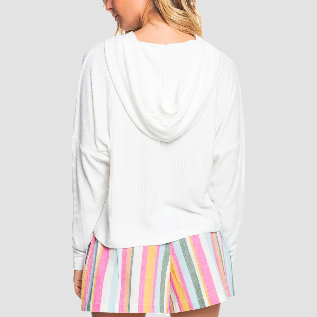 Roxy Sunday Morning Pullover Hoodie Snow White - Womens - Image 2