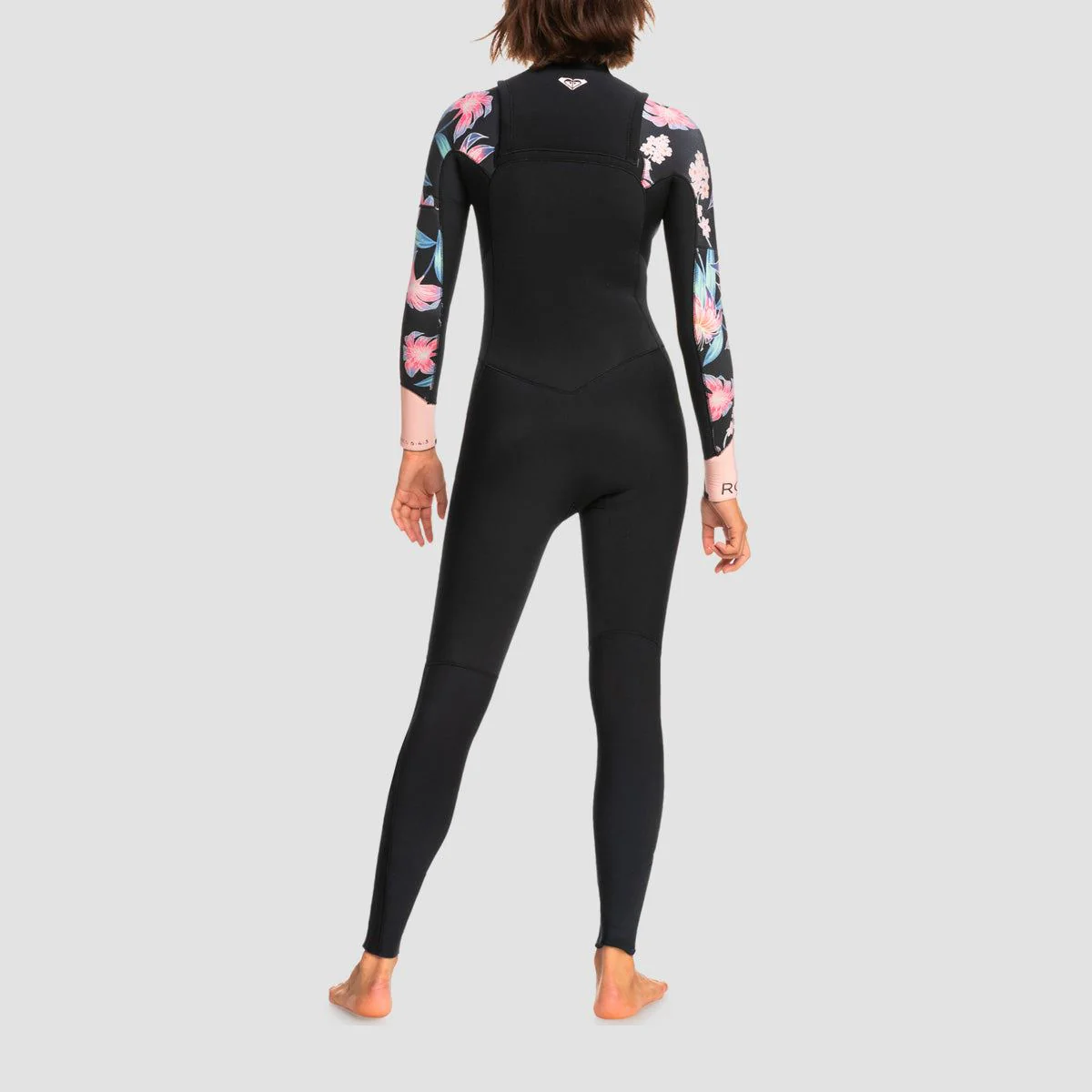 Roxy Swell Series 3/2mm Chest Zip Wetsuit Anthracite Paradise Found S - Womens - Image 2