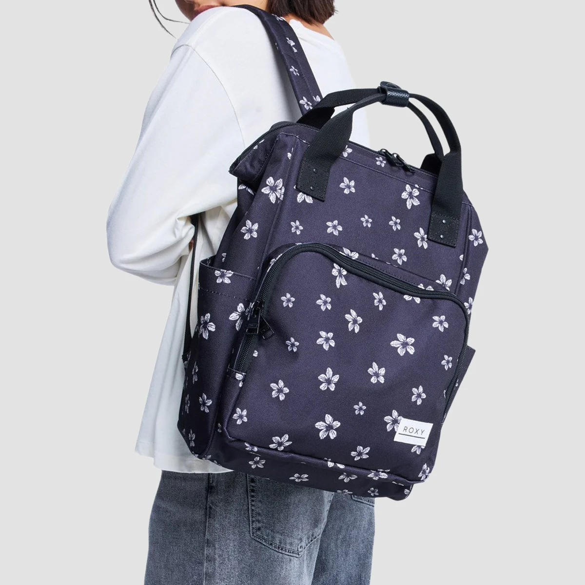 Roxy Swifty 17.7L Backpack Anthracite Sol Searcher Ditsy - Womens - Image 2