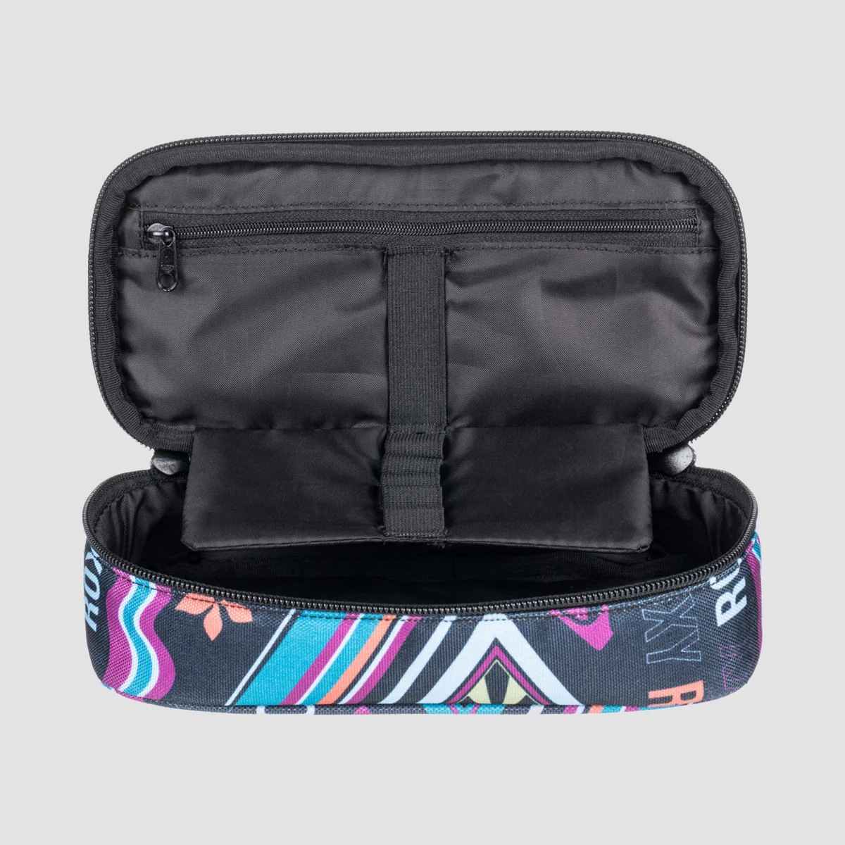 Roxy Take Me Away Pencil Case Anthracite Word Up - Womens - Image 2