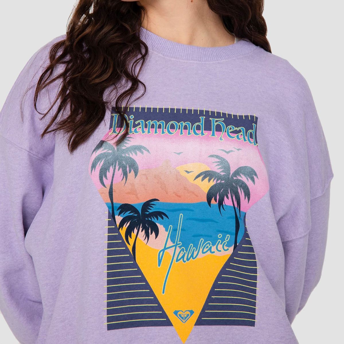 Roxy Take Your Place B Crew Sweat Purple Rose - Womens - Image 2