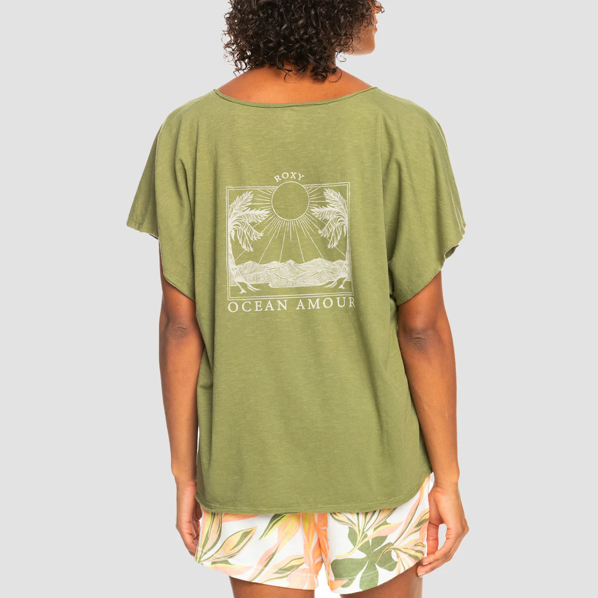Roxy Twilight T-Shirt Loden Green - Womens - Image 2