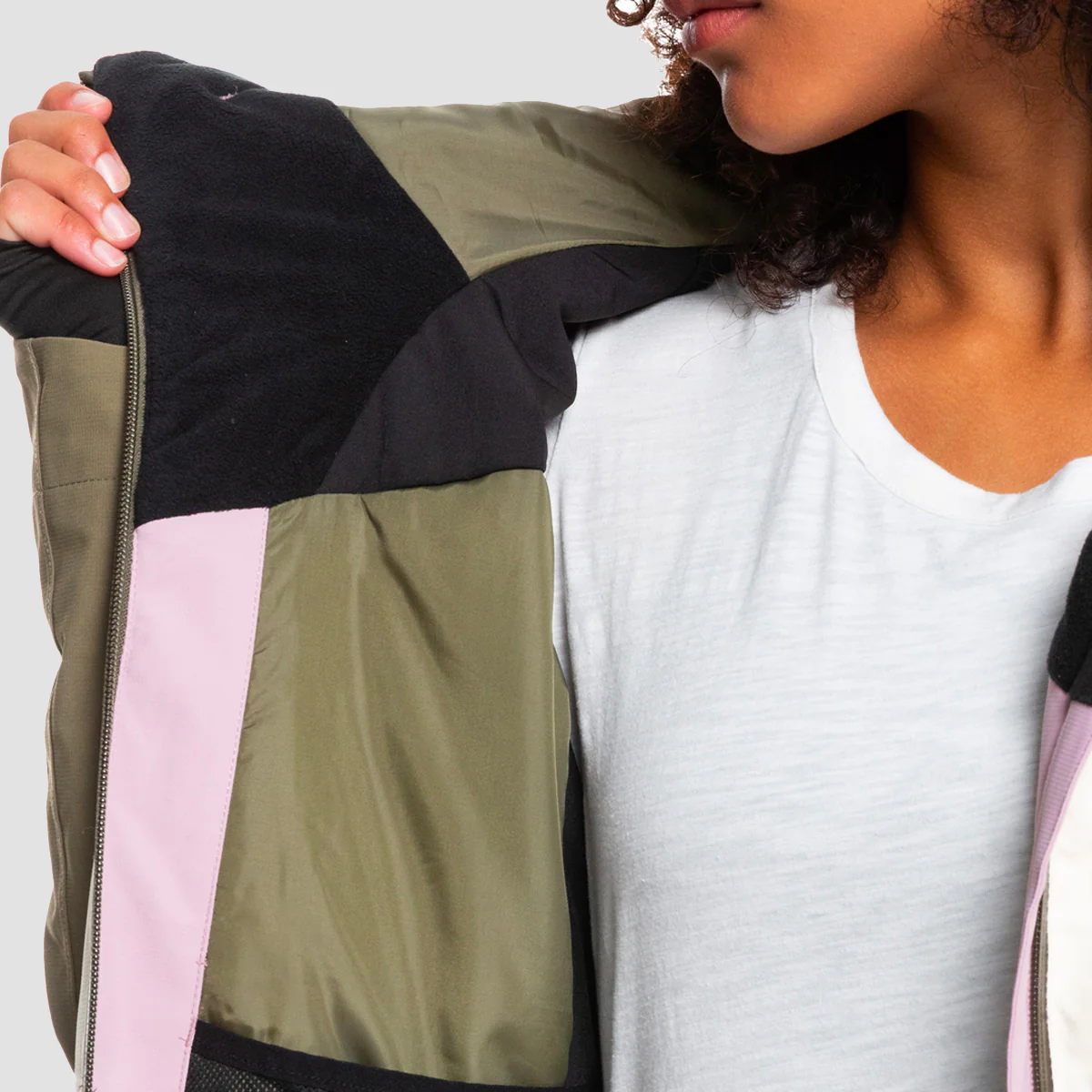 Roxy Winter Haven Snow Jacket Burnt Olive - Womens - Image 3