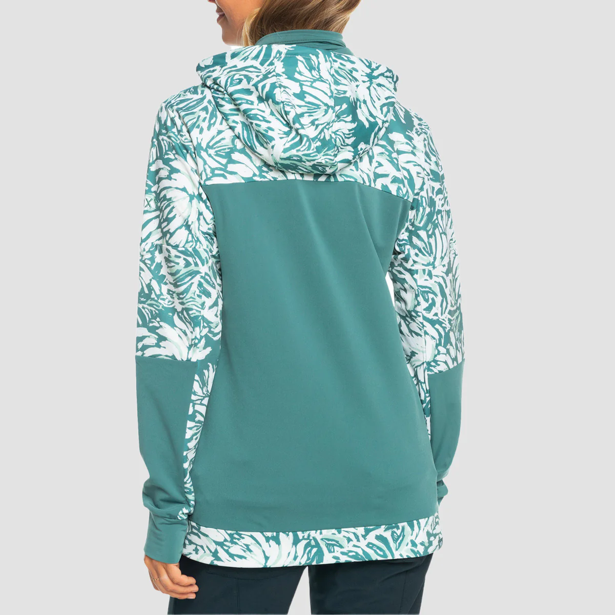 Roxy Winter Valley Snow Pullover Hoodie Dark Forest Wild - Womens - Image 2