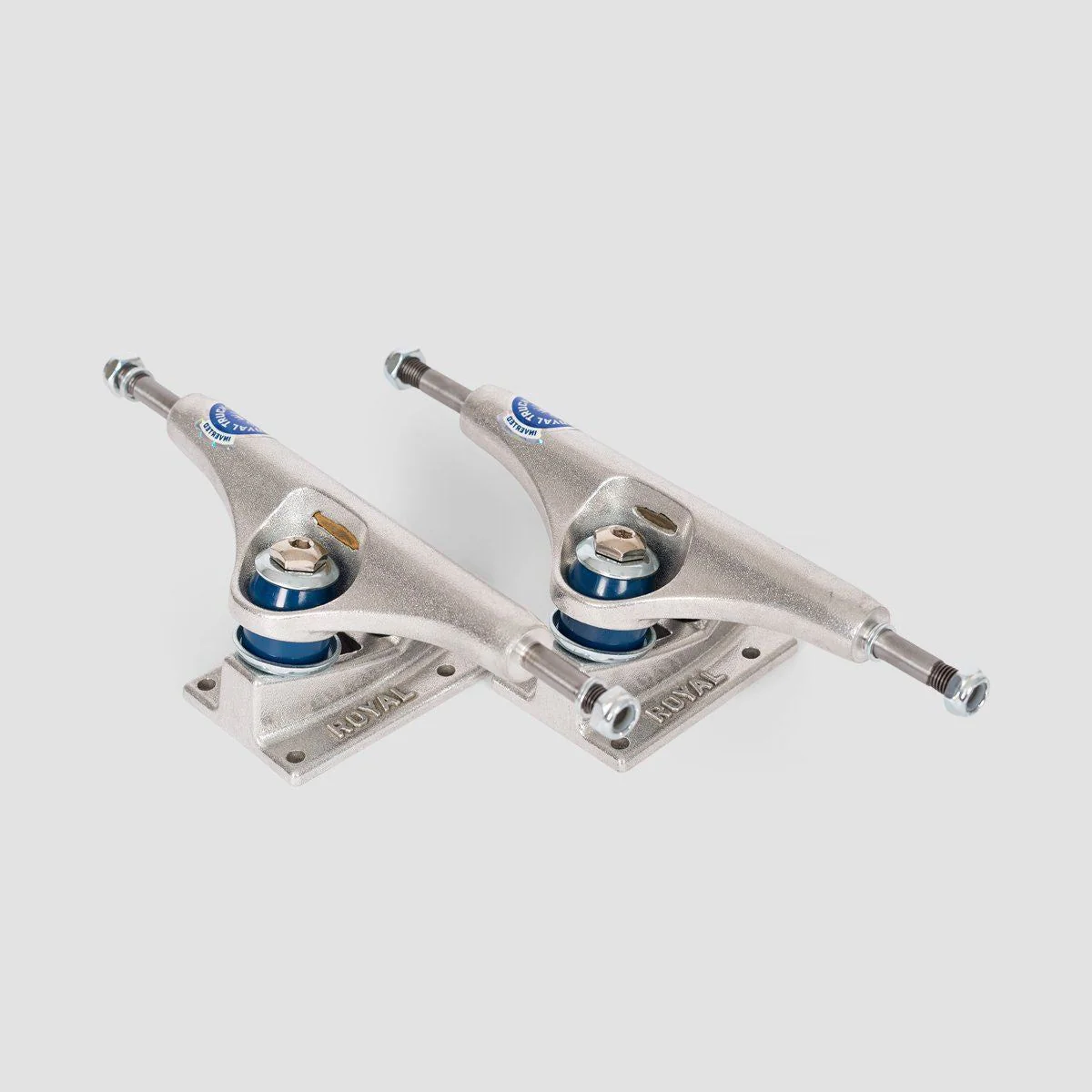Royal Inverted Kingpin 144 Skateboard Trucks 1 Pair Raw - 8.25" - Image 4