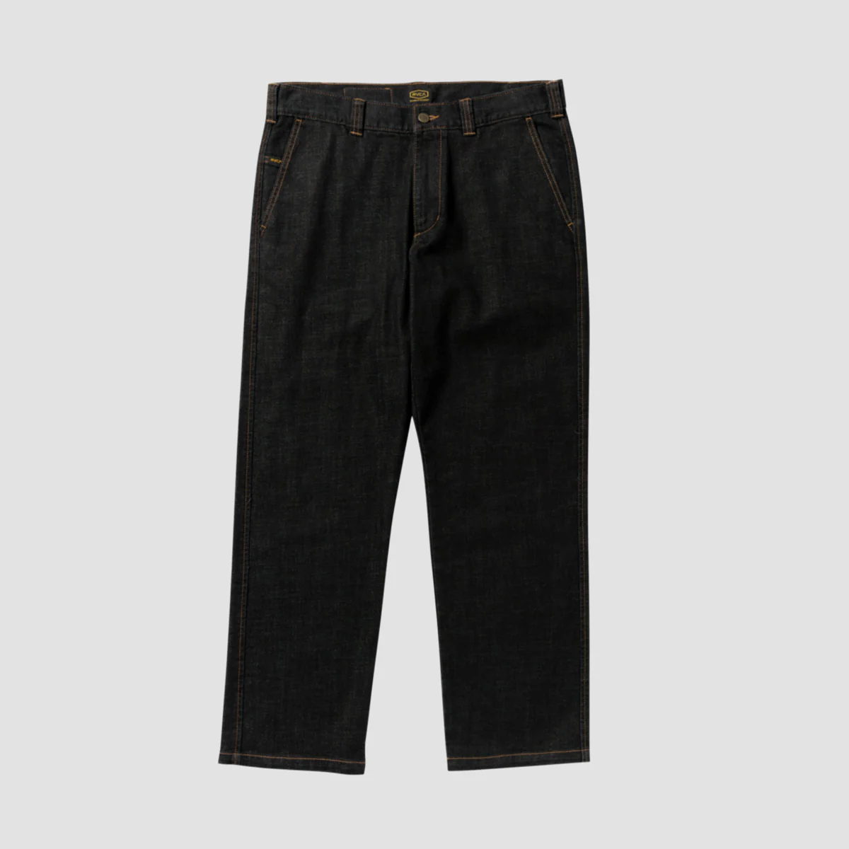 RVCA Americana Day Relaxed Fit Jeans Black Denim - Image 3